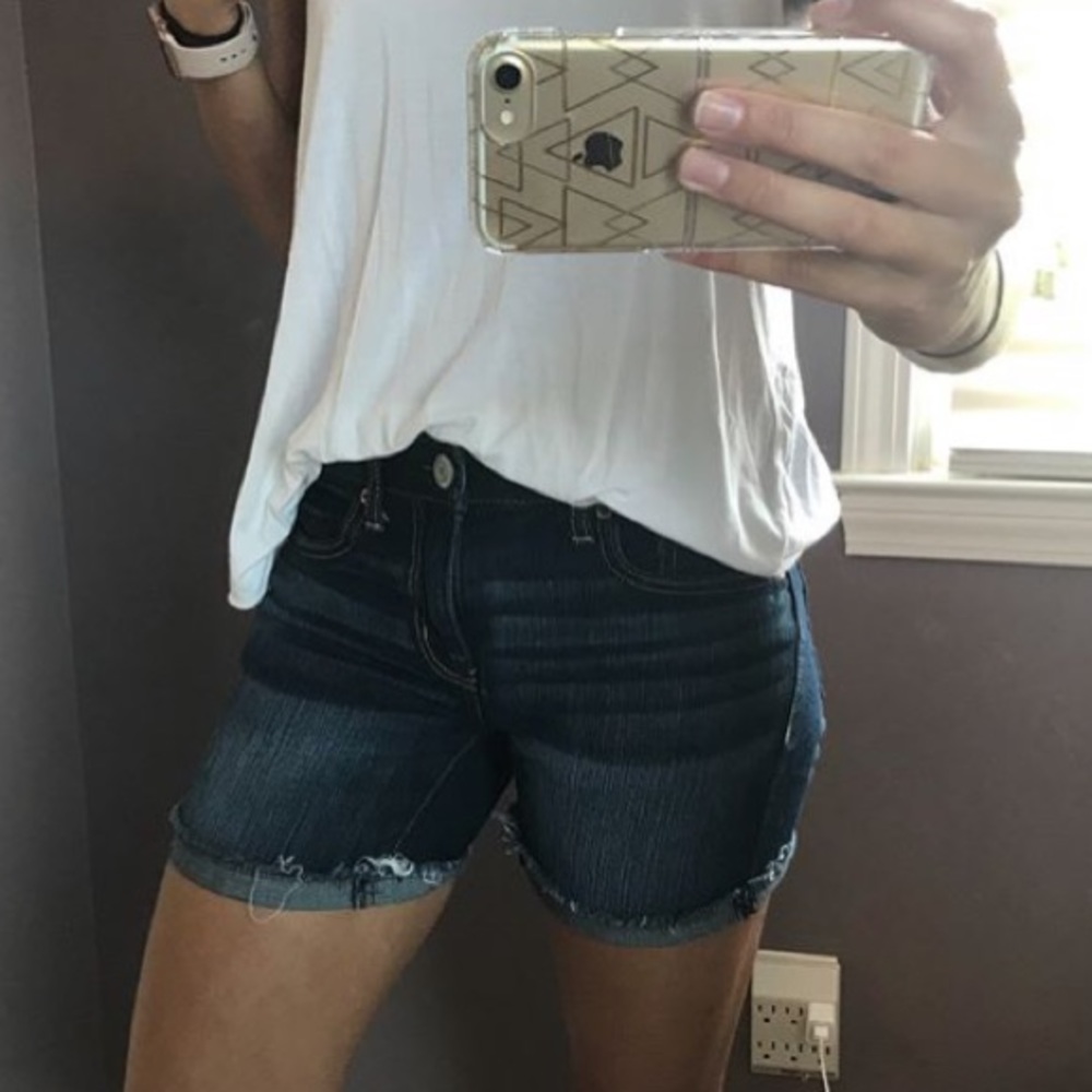 american eagle denim shorts